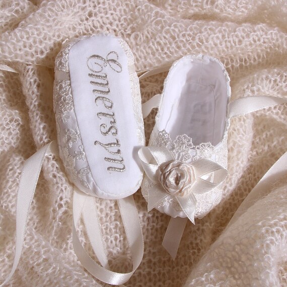 personalized christening shoes