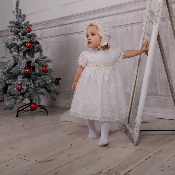 Cream christening dress online