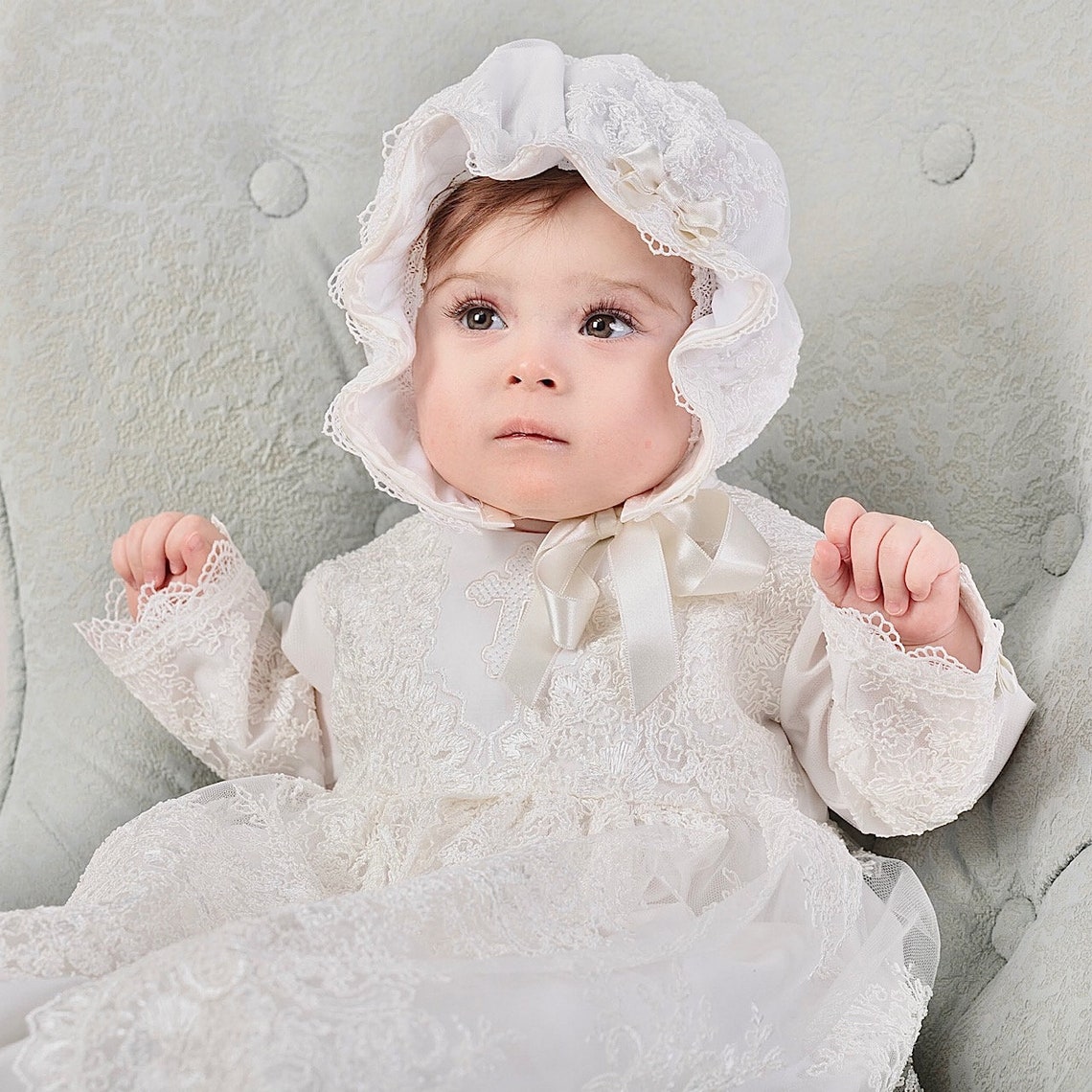 Luxury Christening Gown Baby Girl Baptism Gown for Baby Girl Etsy