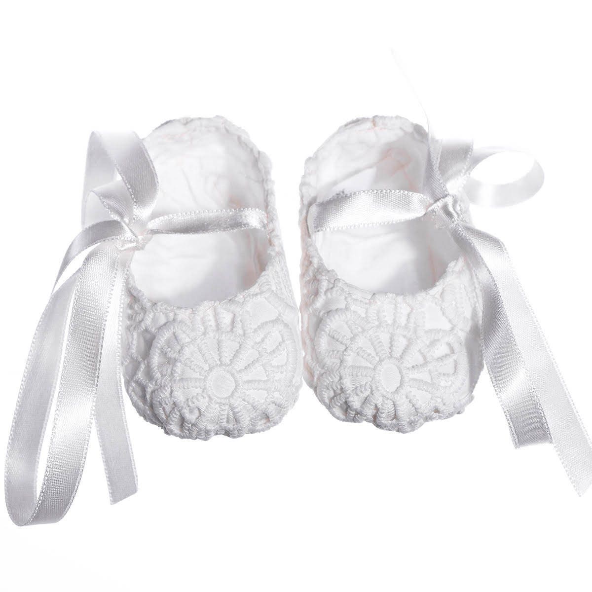 Baby Girl Christening Booties Girl Baptism Shoes - Etsy