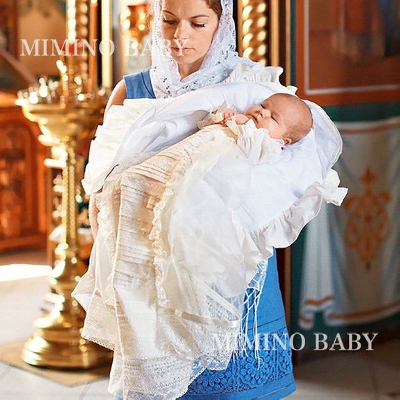 Catholic Baptism Gown Unisex Traditional Baptism Gown Etsy