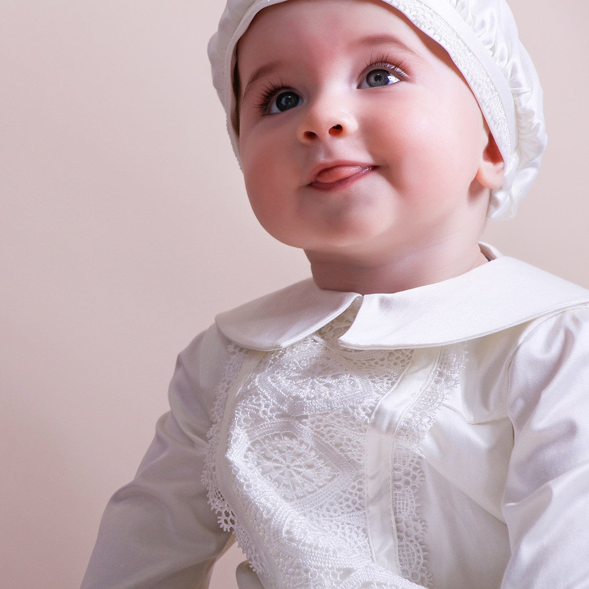 Traditional Baptism Gown Boy Hat booties Christening Gown Etsy