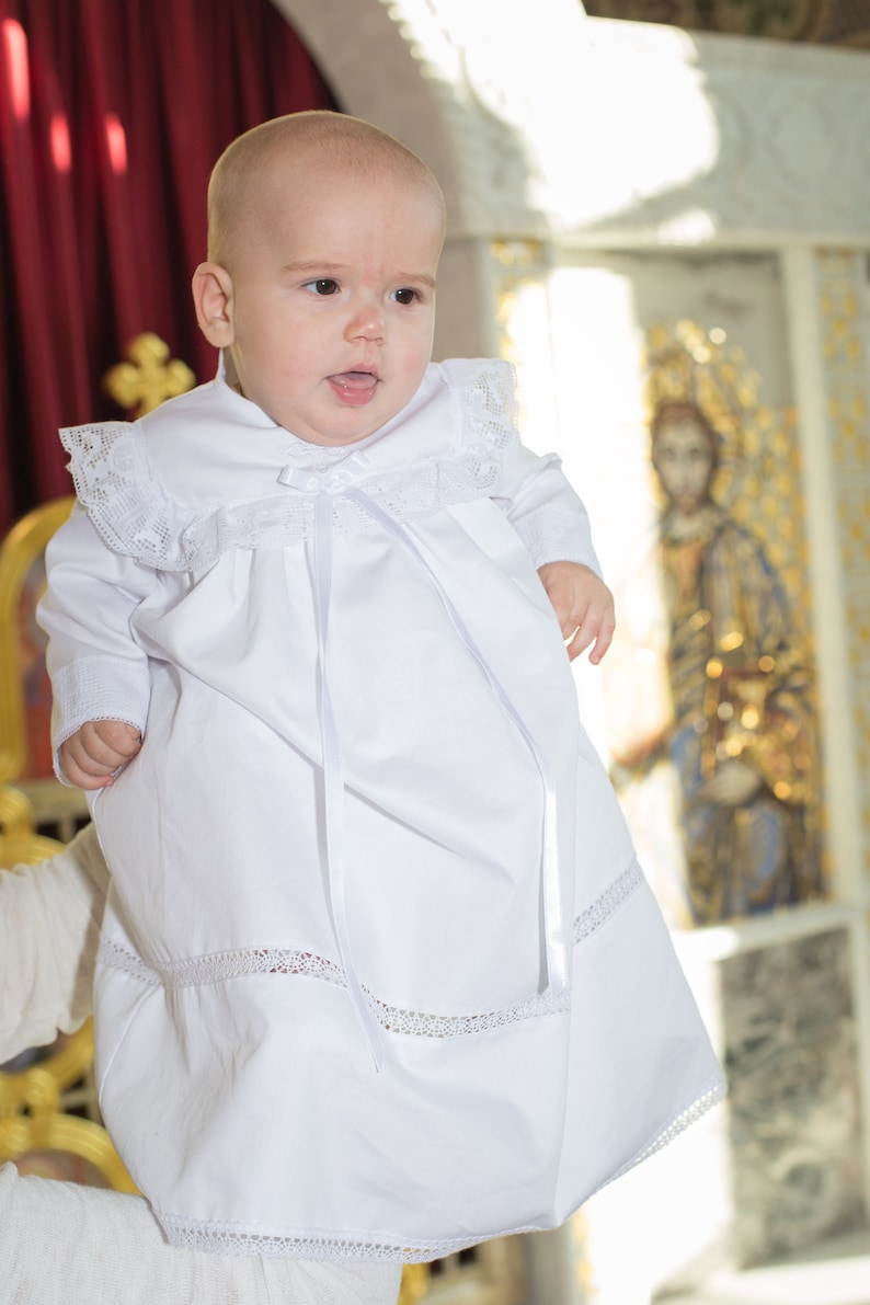 Boys Baptism Gown Boy Christening Gown Baby Boy Etsy