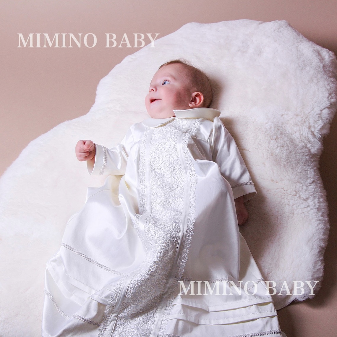 Baptism Gown Boy Christening Gown Bpy Boy's Etsy