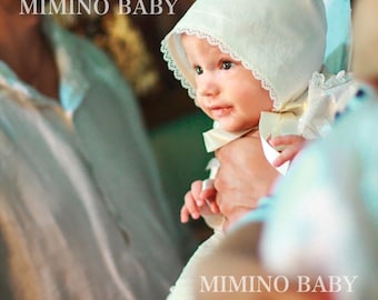 Heirloom Christening hat | Baptism Hat | Baptism Gift, Blessing Hat