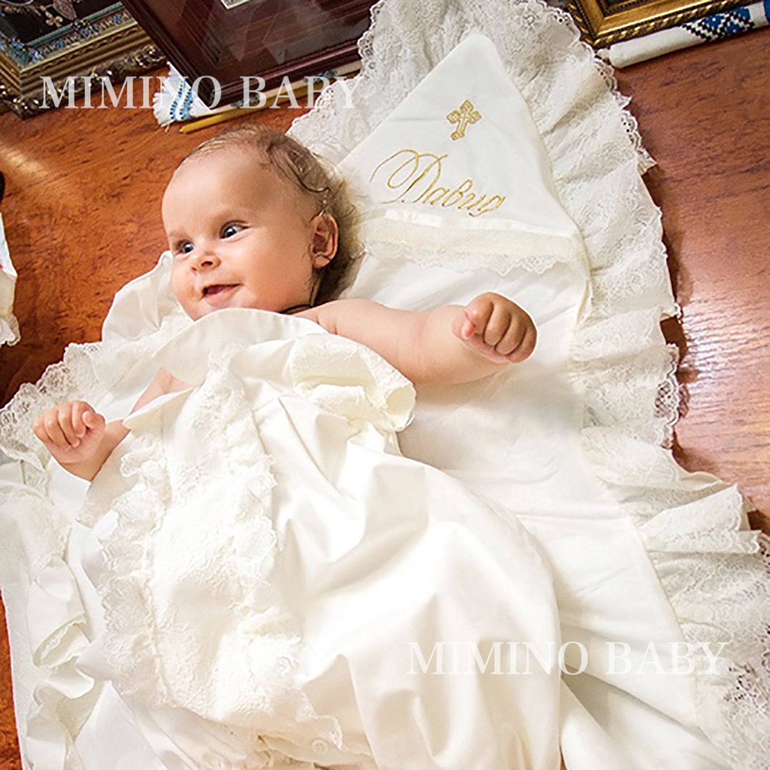 HEIRLOOM Christening Blanket Baptism Gift for Baby Girl Etsy