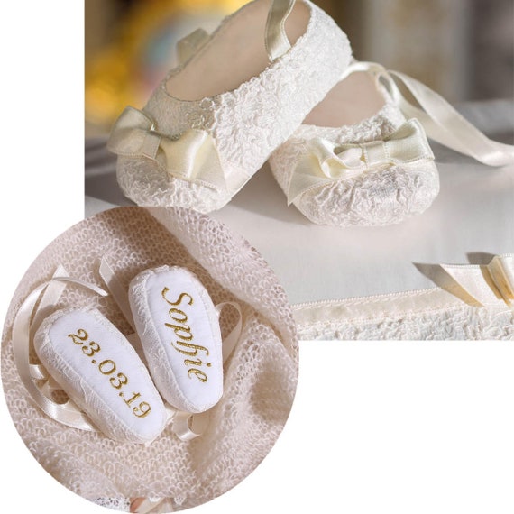 personalized christening shoes