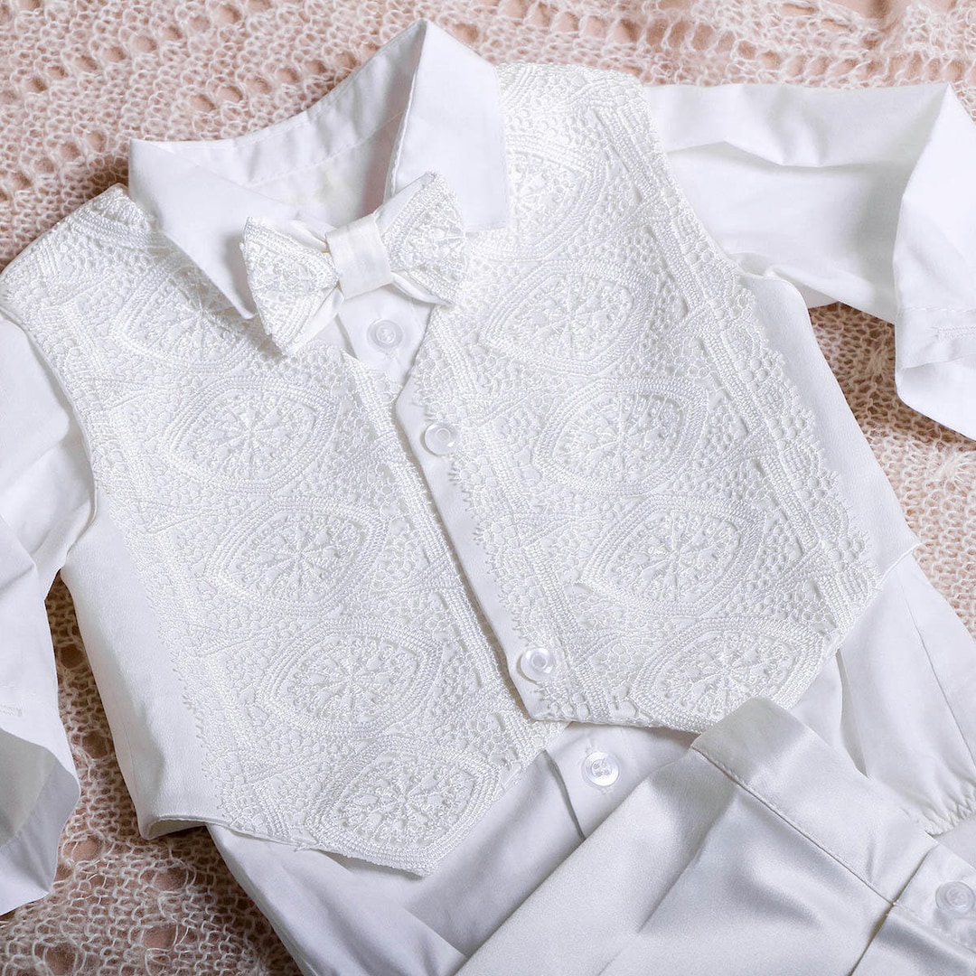 Catholic Boy Christening Suit Baby Boy Wedding Outfit Baby Boy Blessing