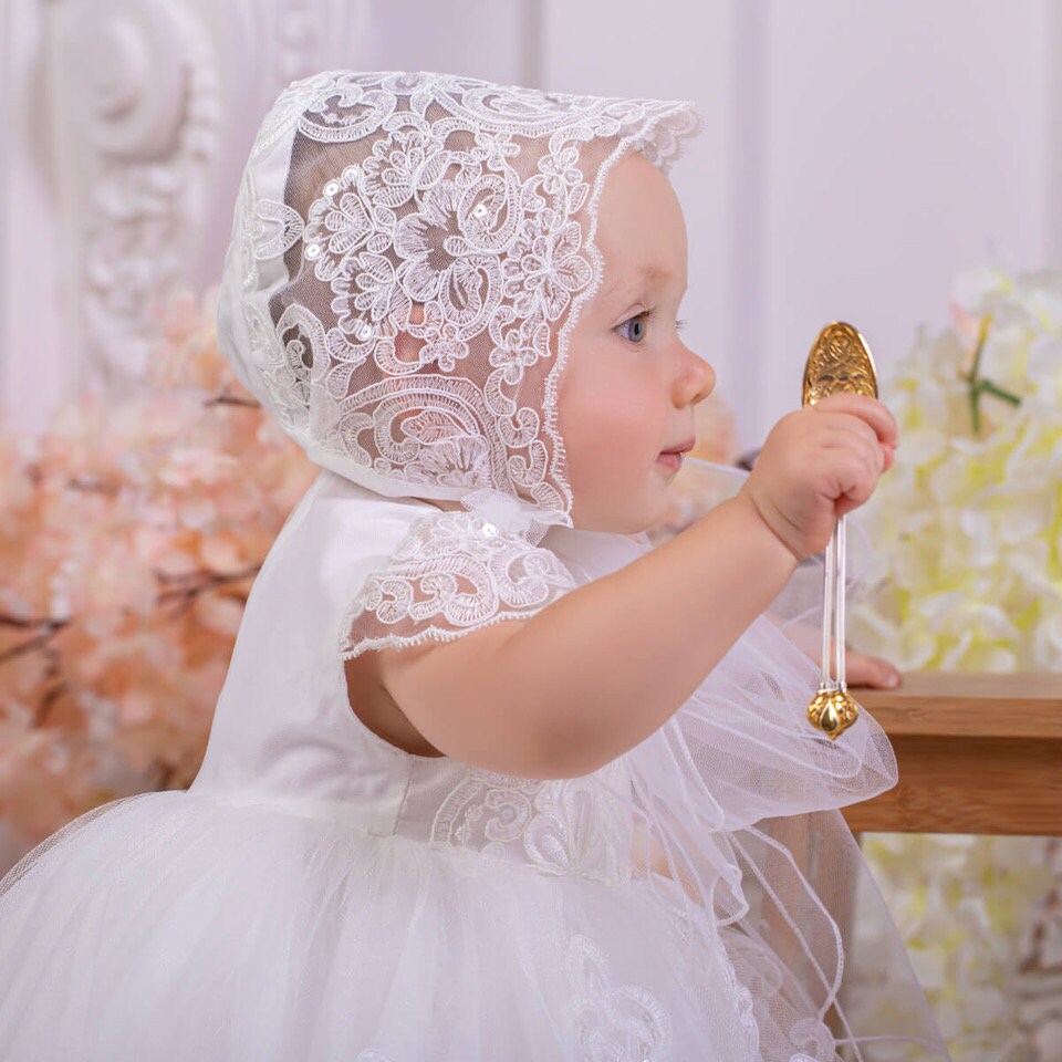 Lace Kohls Christening Dress Pink Kohls Baptism Dresses Baby Girls  Sleeveless Baptism Dress