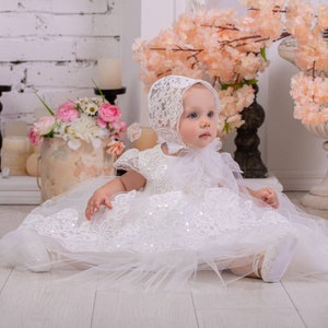 Baptism dress for baby girl, baby blessing dress, christening dresses for girls, baptismal dress, 2t baptism dress