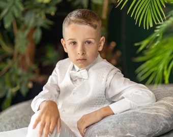 Boys wedding suit, Communion toddler boy suit set, Summer formal wear kids outfit, Toddler Boy Outfit, First Communion Outfit Boy, Page boy