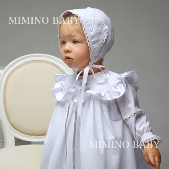 baby christening hat