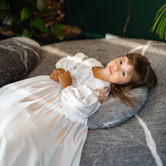 erstkommunion kleid langarm