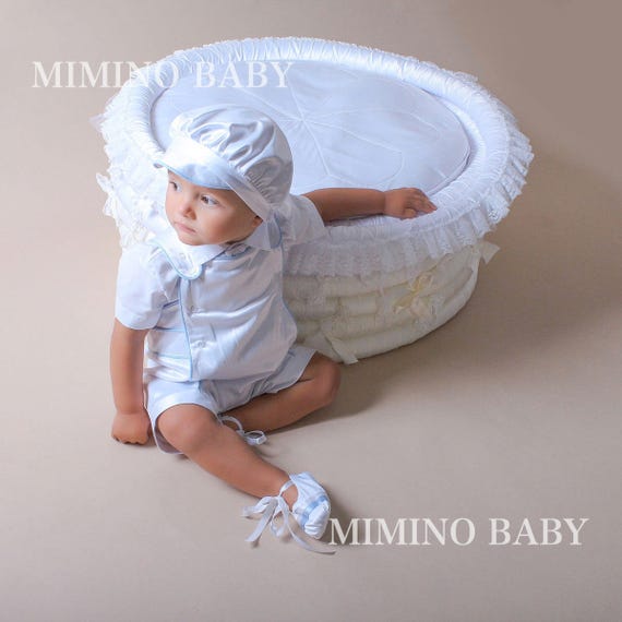 baby boy baptism hat