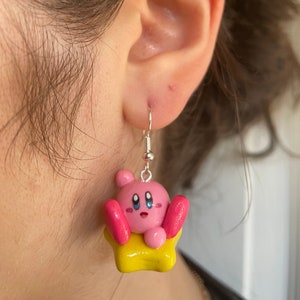 Kirby Star ride earrings