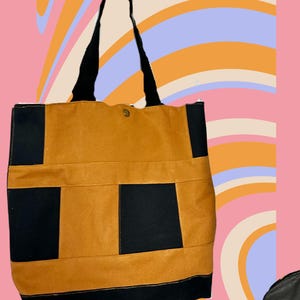 Cute Tote Bag With Interior Pockets Multi Color