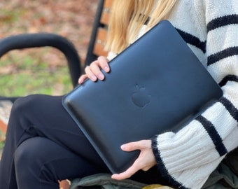 Handmade Leather Macbook Case, Vintage Design