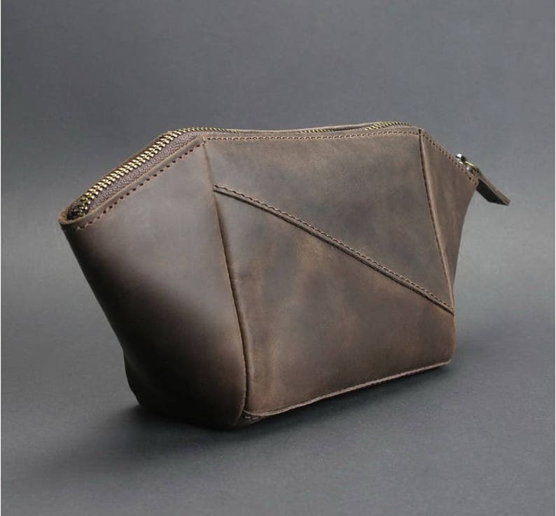 Leather purse womens wallet Travel Cases Dopp Kit Bag Etsy