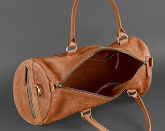 Leather Duffle Bag, Unisex Travel Bag, Gym Bag