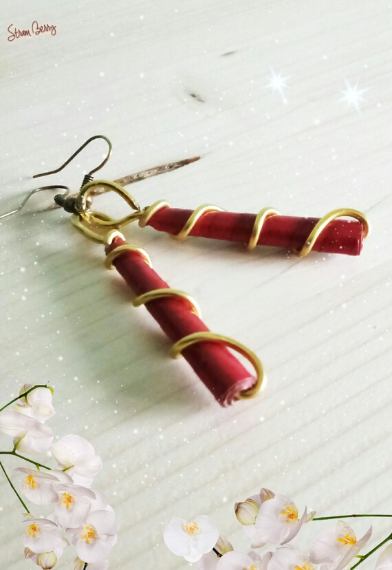 Download Christmas Gift Handmade Earrings Craft Jewels Ethnic Etsy PSD Mockup Templates