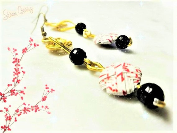 Download Recycled Paper Jewelry Earrings Pendant Earrings Craft Etsy PSD Mockup Templates