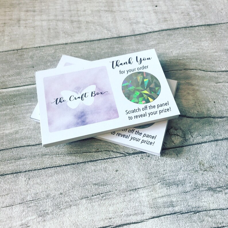 Personalised Scratch Cards // Scratch Cards // Business Etsy UK