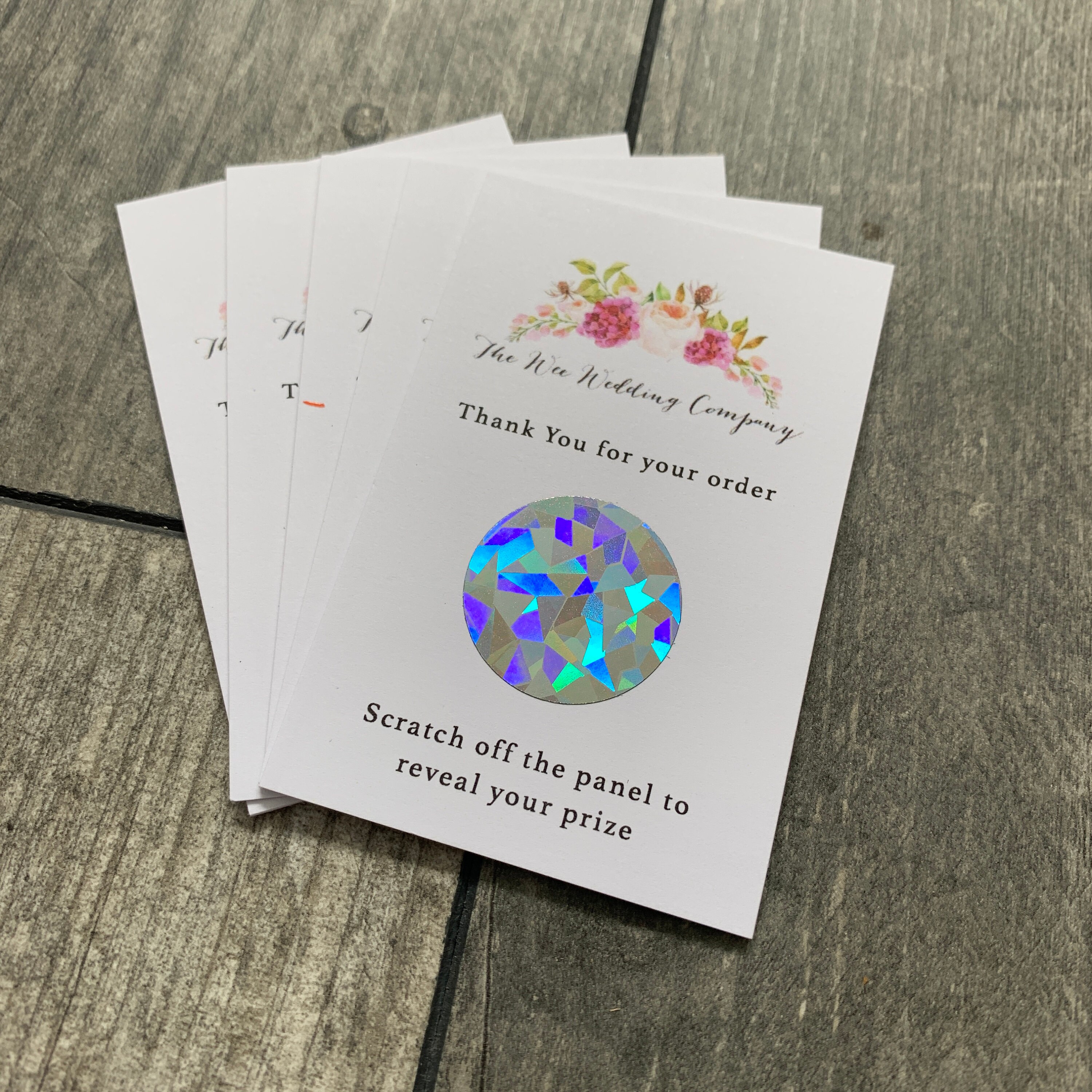 Personalised Scratch Cards // Scratch Cards // Business Etsy UK