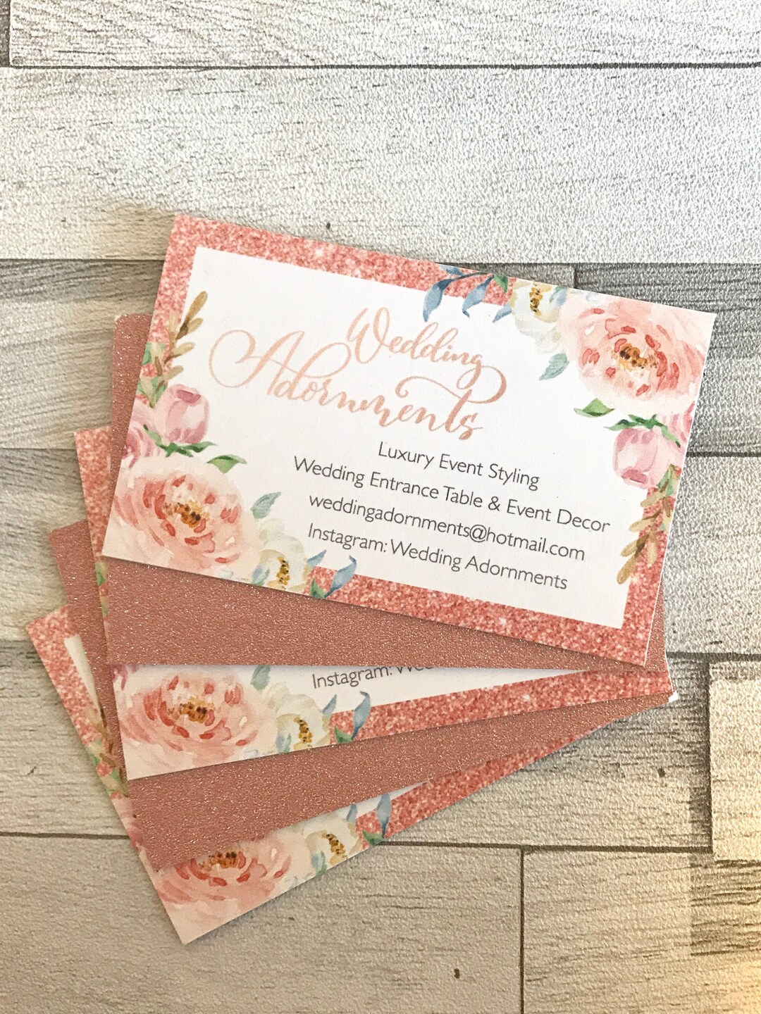 Glitter Backed Business Cards / Glitter Business Cards / Glitter Cards