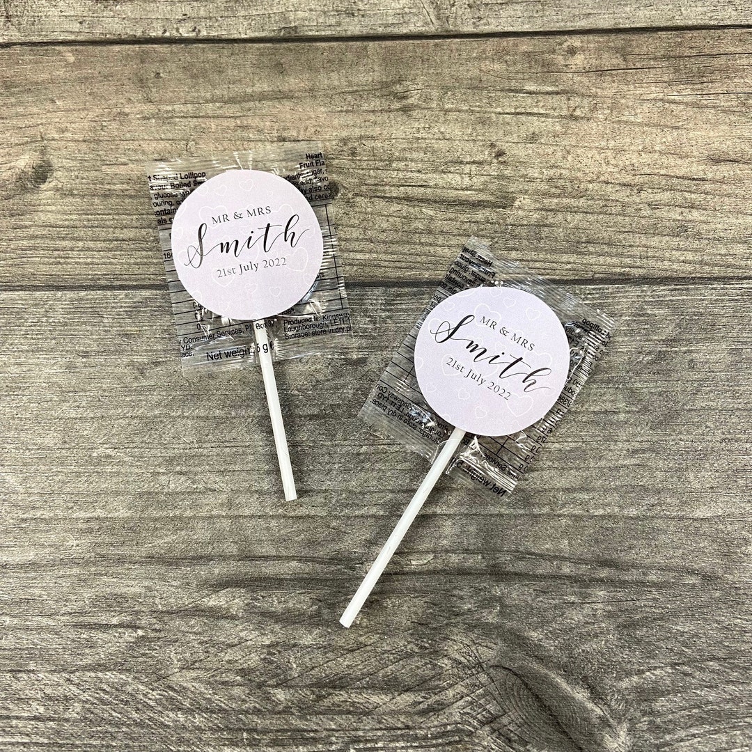 Custom Wedding Lollipops / Custom Lollipops / Wedding Lollipop