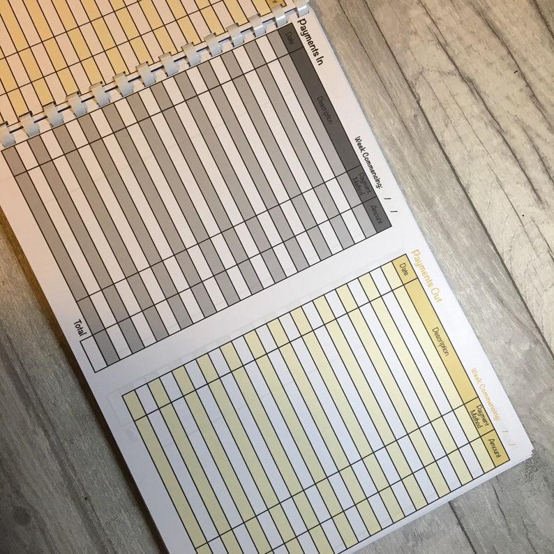 Accounts Book // Accounts Tracking Book // Expenses Book // Etsy UK