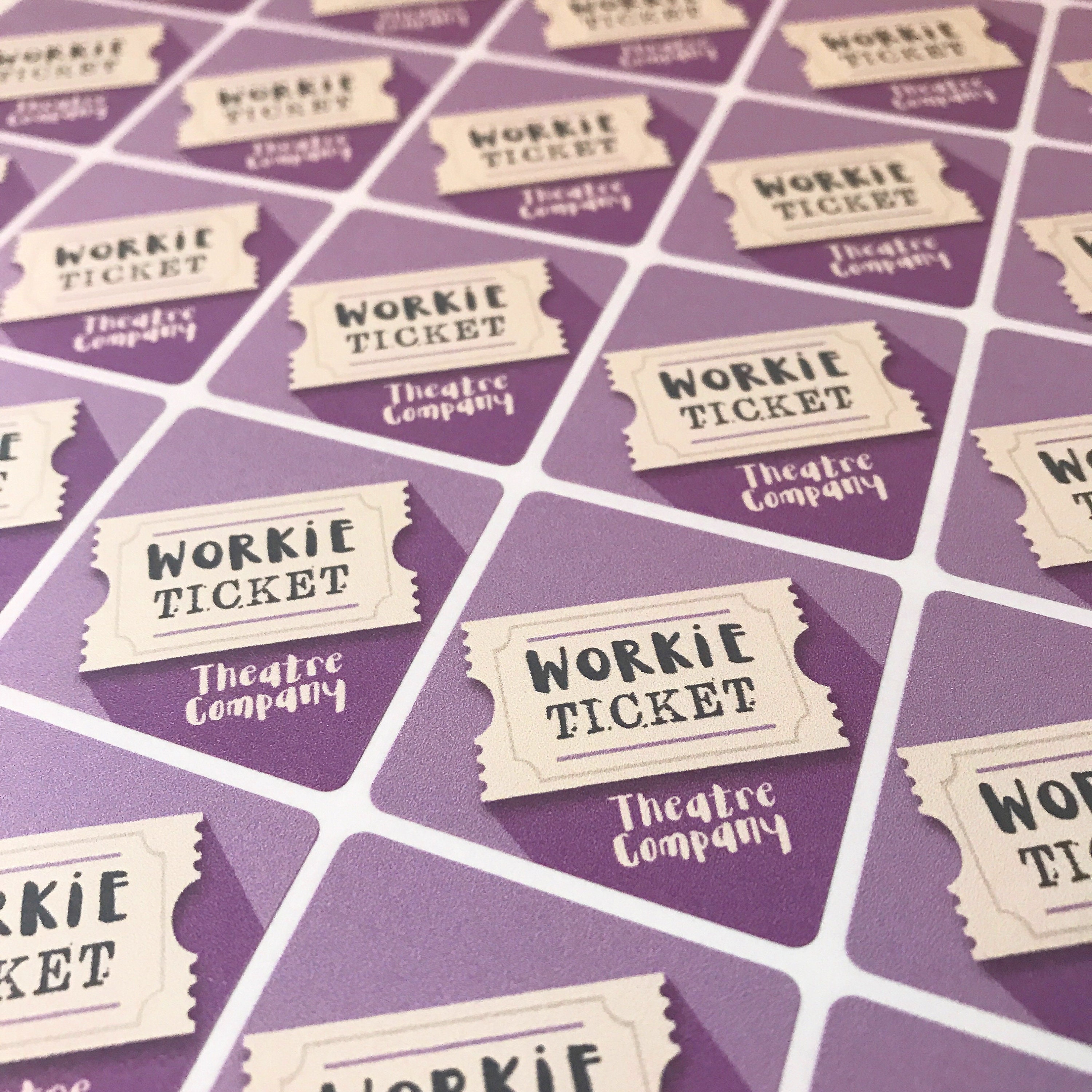 Square Logo Stickers / Custom Square Stickers / Square Etsy UK