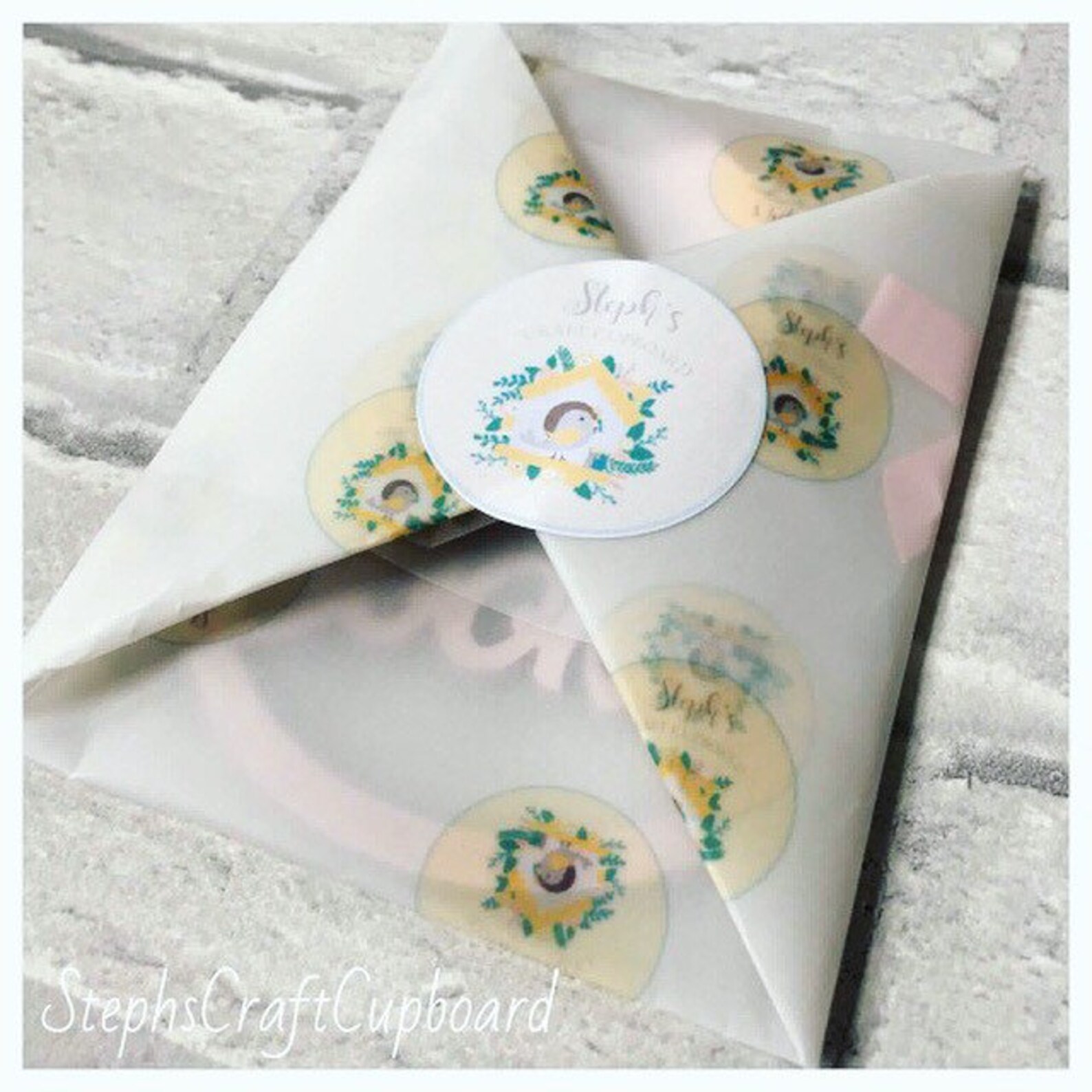 Custom Vellum Paper // Logo Vellum Paper // Logo Wrapping Etsy