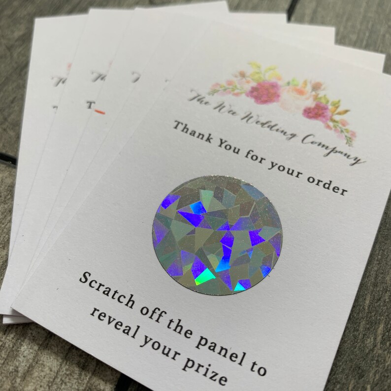 Personalised Scratch Cards // Scratch Cards // Business Etsy UK