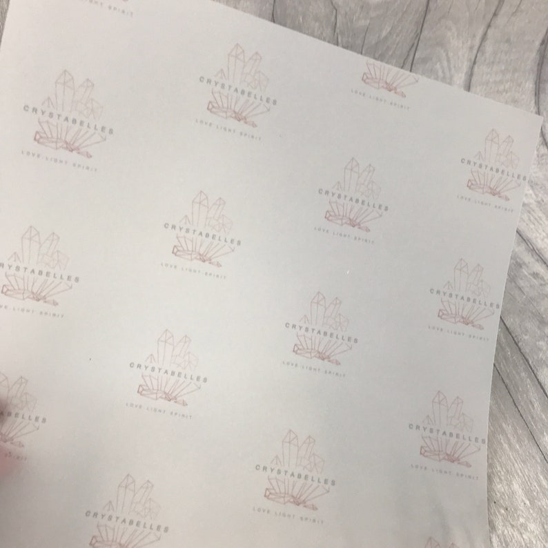 Custom Vellum Paper // Logo Vellum Paper // Logo Wrapping Etsy