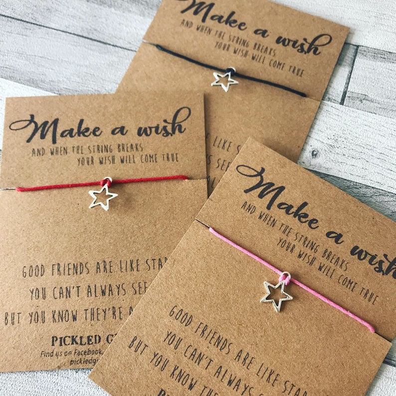 Thank You For Caring Stay Safe Heart Charm Card – Friendship Wish Bracelet For Family