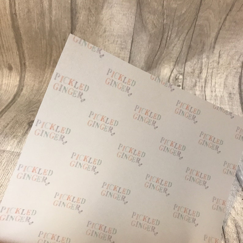Custom Vellum Paper // Logo Vellum Paper // Logo Wrapping Etsy UK