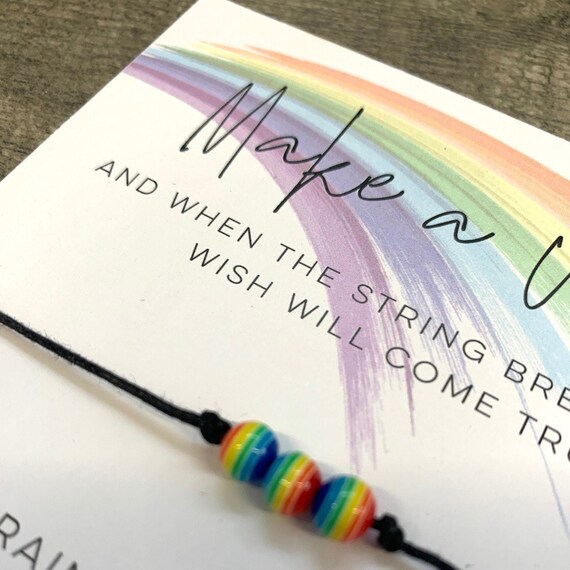 Rainbow wish bracelet deals