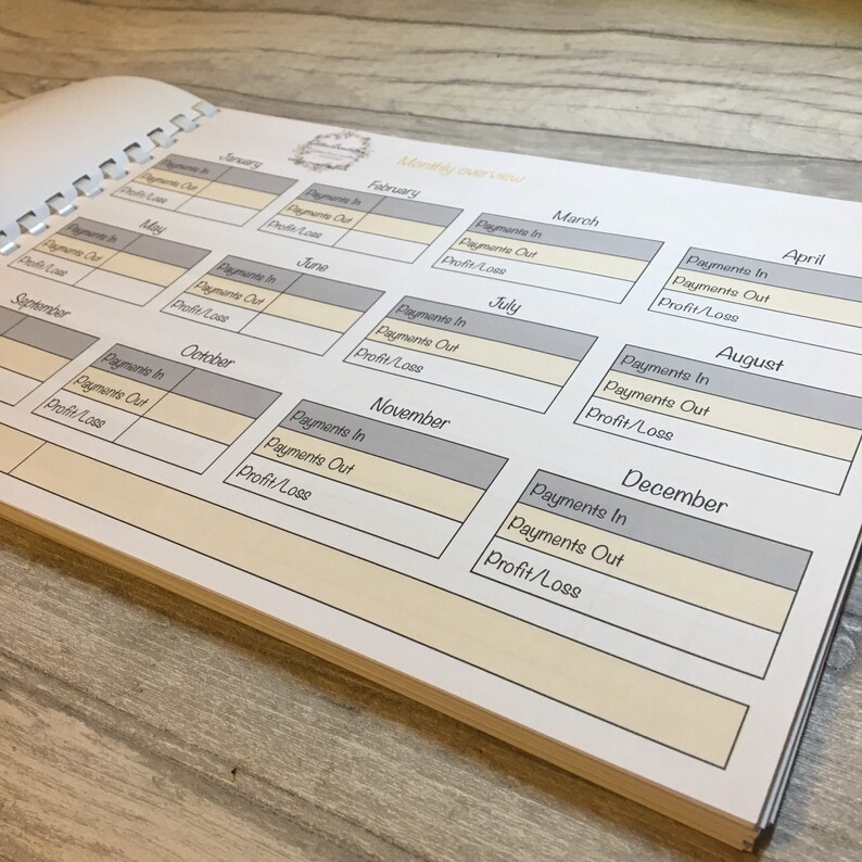 Accounts Book // Accounts Tracking Book // Expenses Book // Etsy UK