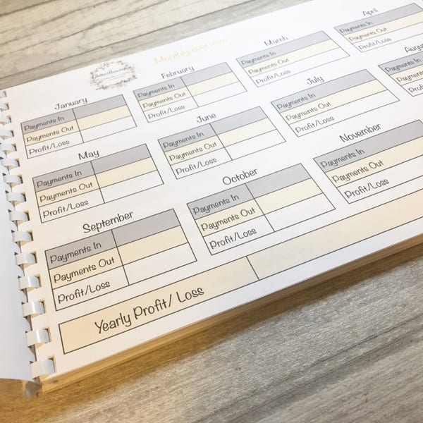 Accounts Book // Accounts Tracking Book // Expenses Book // Cash Flow Book // Accounts Manager // Business Accounts Book