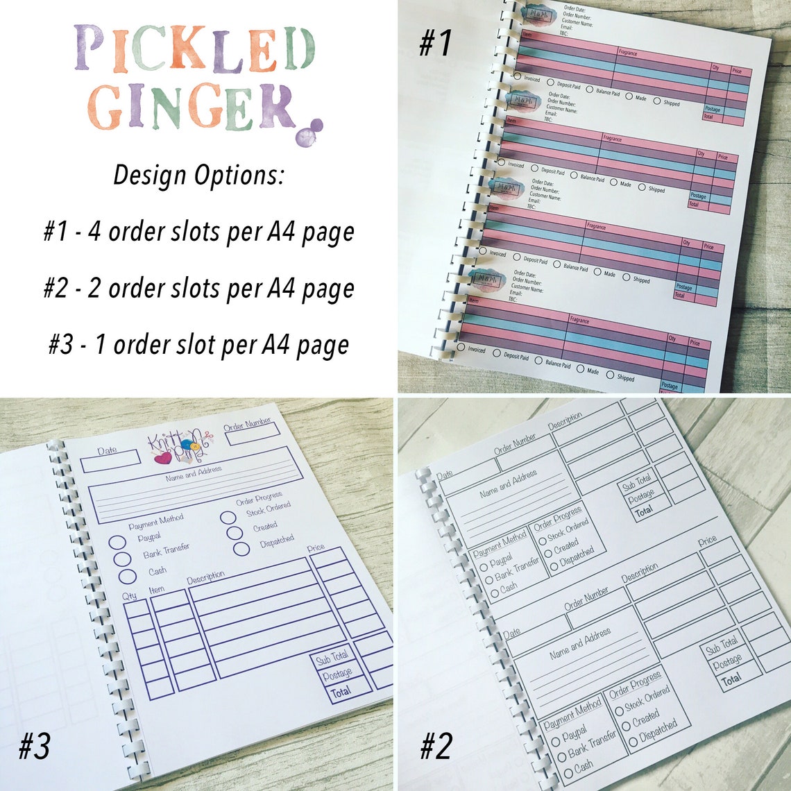 Order Book // Customised Order Book // Business Order Book // Etsy