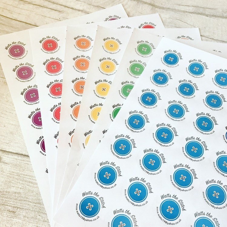 Round Logo Stickers / Custom Stickers / Logo Stickers / Branded Stick…