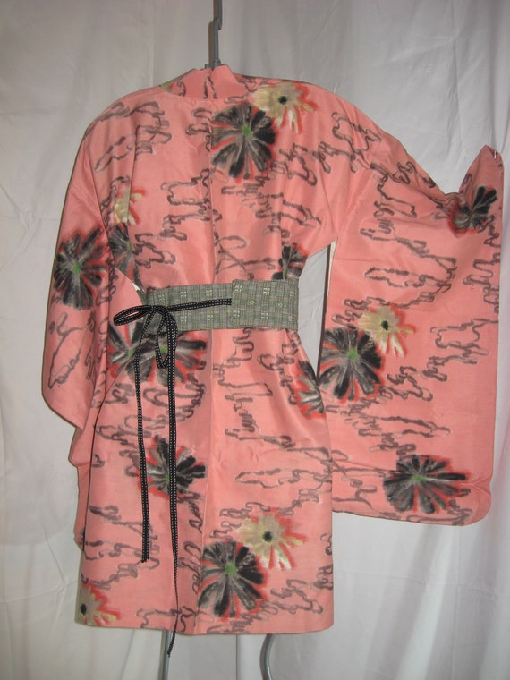 Kimono jacket, haori, Meisen silk, vintage perfect