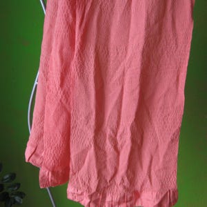 Obiage, silk scarf or belt, woven, silk scarf, salmon pink or orange, hair scarf, hair band, headscarf, headband image 3