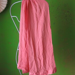 Obiage, silk scarf or belt, woven, silk scarf, salmon pink or orange, hair scarf, hair band, headscarf, headband image 5