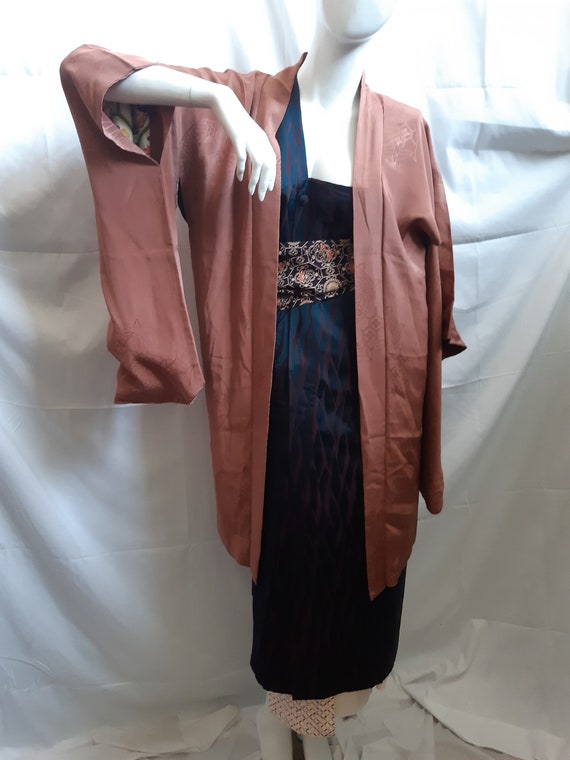 Kimono, antique, haori, silk, women's jacket, sil… - image 7