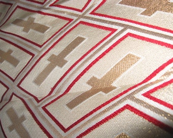 Obi silk, 40cmx31cm, silk brocade, material, DIY, fabric made from Japanese vintage obi fabric,