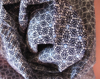 Kimonostoff, Japanstoff, 170 cm x 35,5 cm, Yukata-Stoff, blau/weiß, Indigo, Asanoha, Arimatsu Shibori, Baumwolle, Cotton,  Aizome, Material