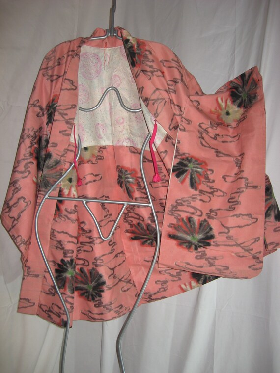 Kimono jacket, haori, Meisen silk, vintage perfec… - image 3