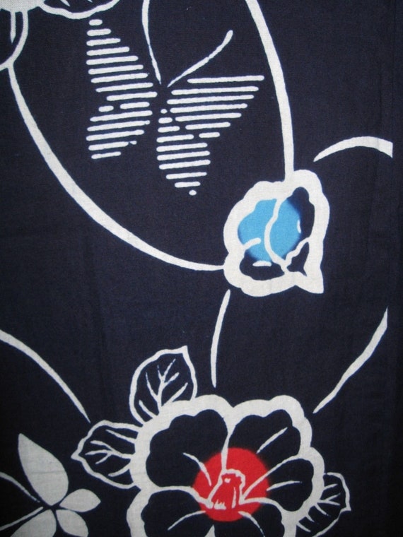 Kimono, yukata, butterflies, blossoms, vintage/as… - image 3