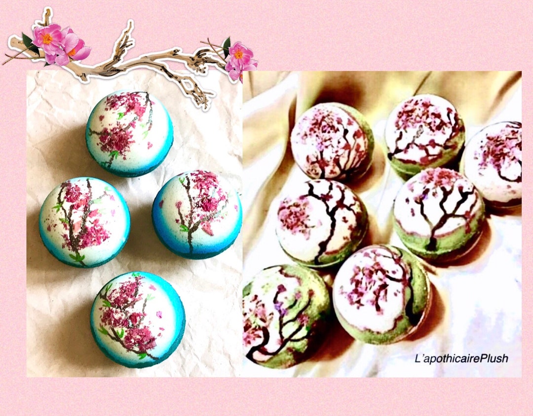 From Japan With Love, Bath Bomb, Cherry Blossom Bath Bomb, Bath Fizzy ...